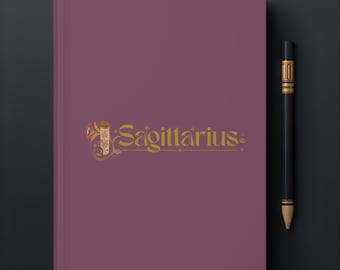 Sagittarius Journal, Sagittarius Notebook, Astrology Gift, Astrology Notebook for Manifestation, Gratitude Journal for Intention Settings