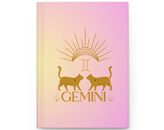Gemini Journal, Gemini Zodiac Journal, Astrology Notebook, Gemini Notebook