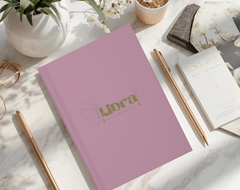Libra Journal, Libra Notebook, Astrology Journal, Astrology Notebook for Manifestation, Moon Phase Journal, Gift for Her, Libra Gift