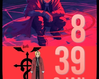 Full Metal Alchemist Edward Elric Clocklogy