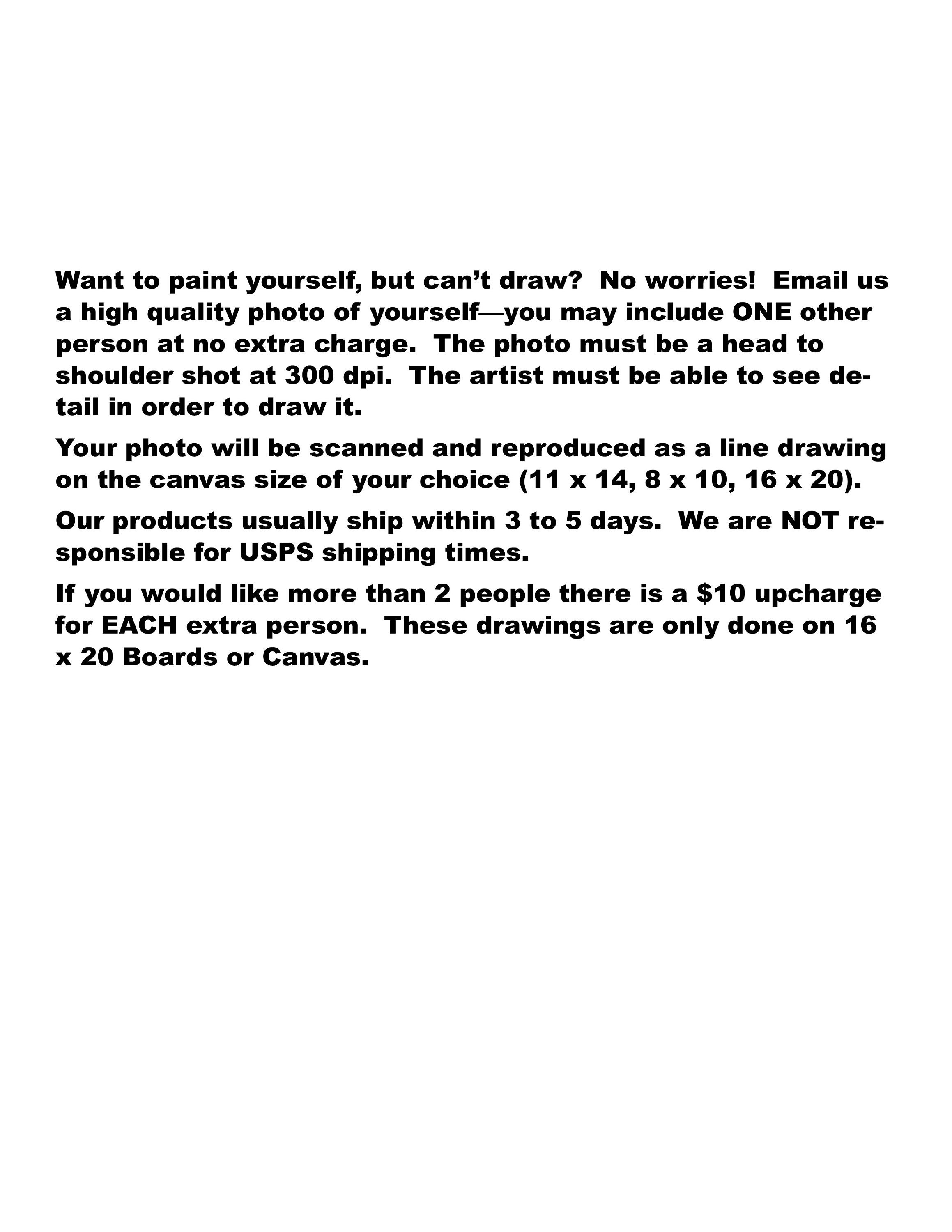 Paint Yourself Canvas Only/diy Paint Kit/paint at Home Art/paint and