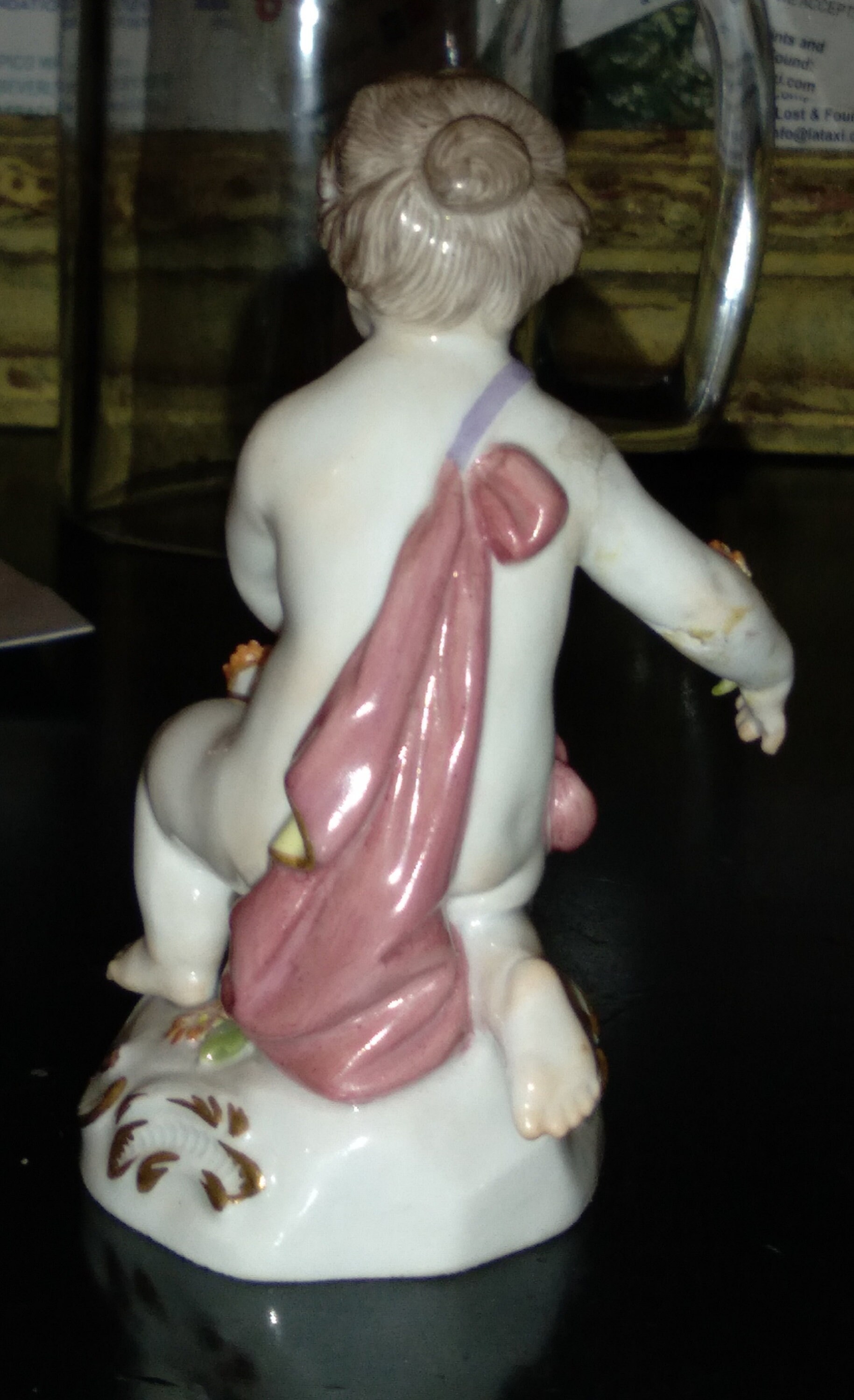 Meissen Boy With Flower Basket Porcelain Figurine, 1880. - Etsy