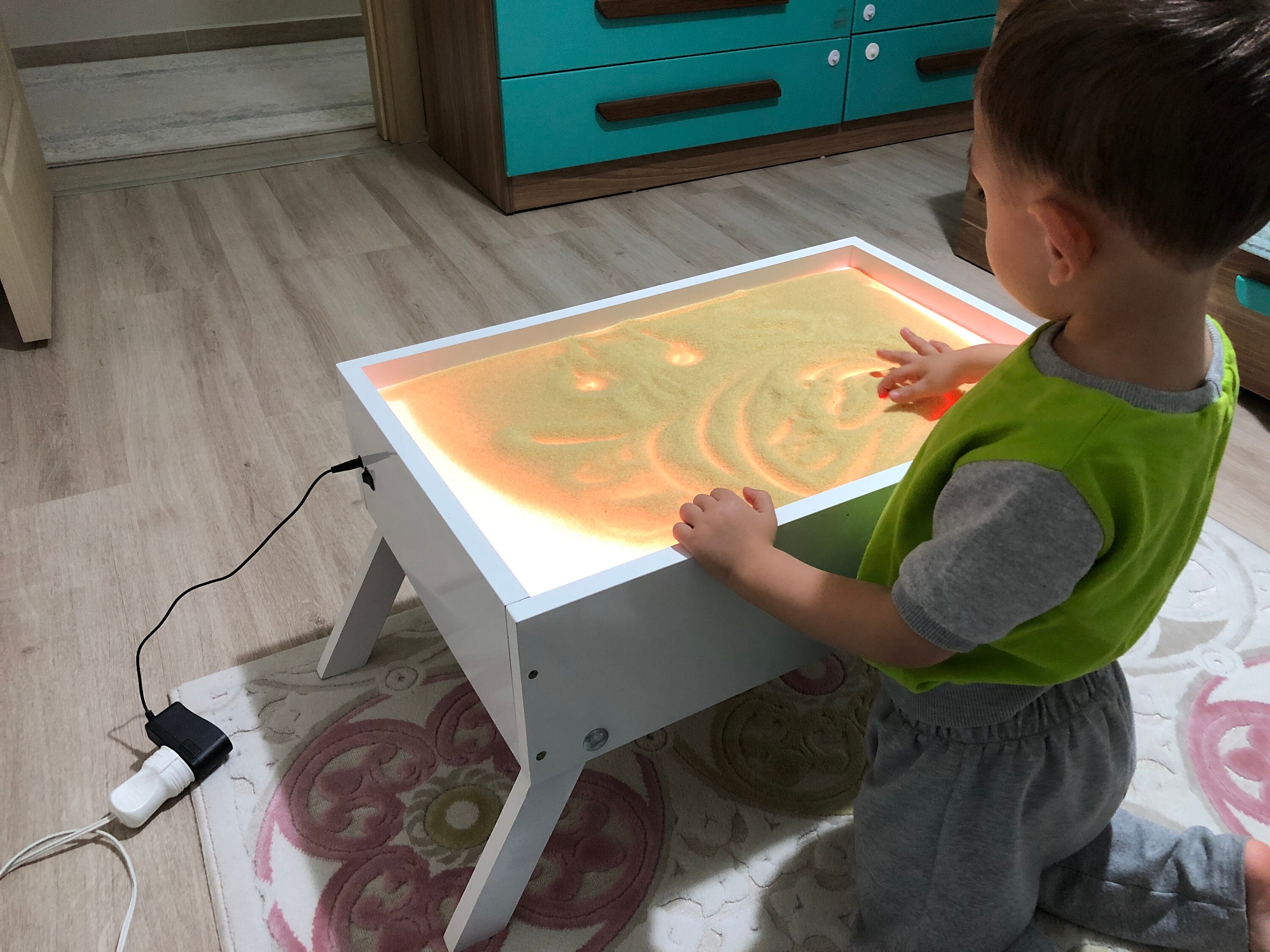 Sand Painting Light Box Sand Art Table Light Board For Kids Sand