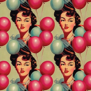 Vintage Birthday Wrapping Paper