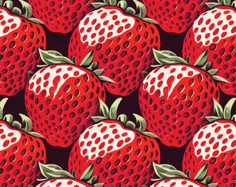 Retro Wrapping Paper: Strawberry