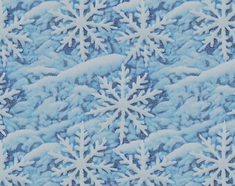 Blue Vintage Christmas Wrapping Paper