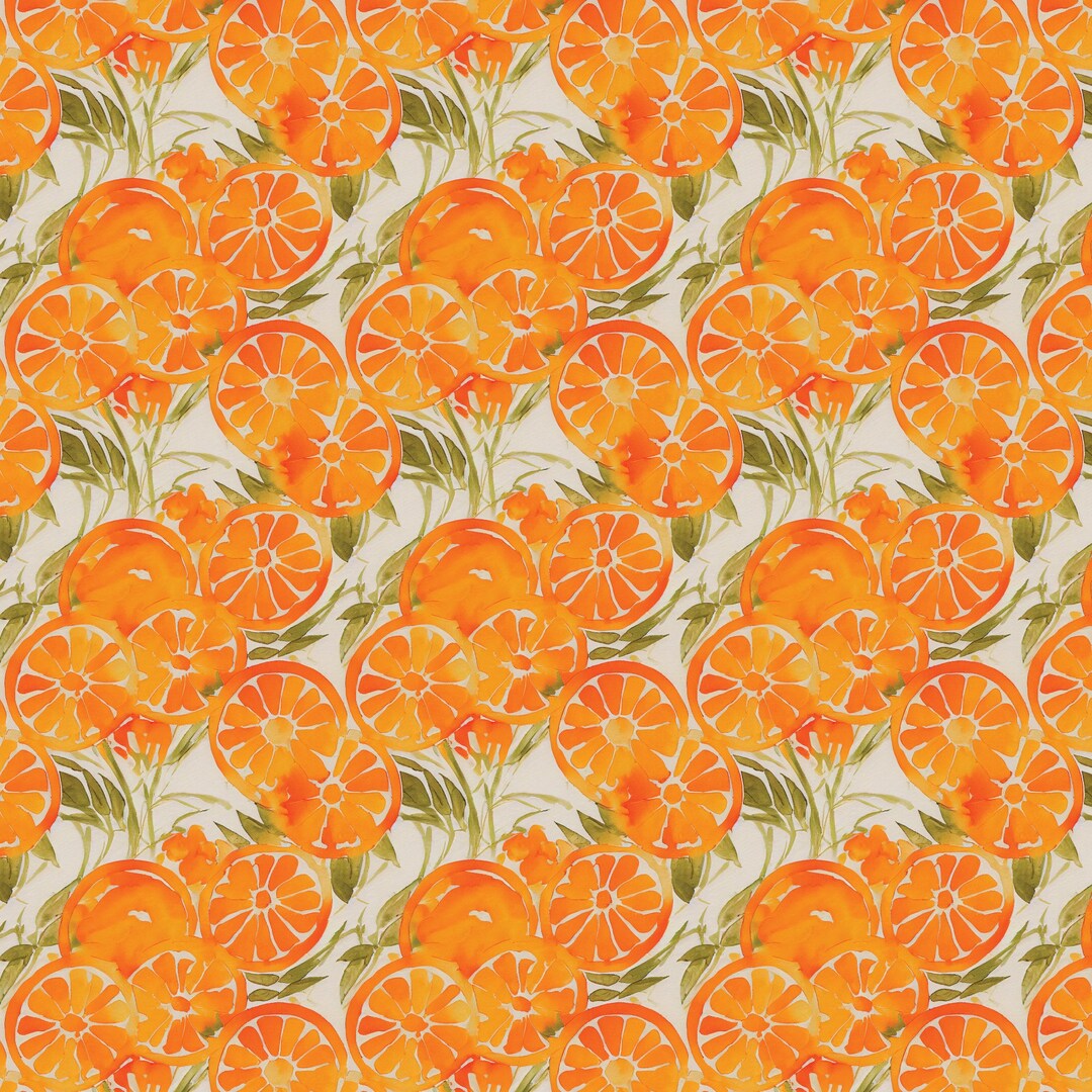 Wrapping Paper: Orange Slices - Etsy