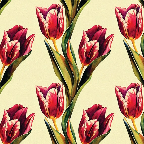 Mother's Day Wrapping Paper | Spring Gift Wrap | Pink Tulip | Gift Wrap Sheets