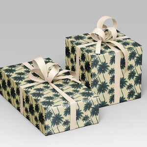 Botanical Wrapping Paper | Palm Tree | Chic Gift Wrap - Etsy