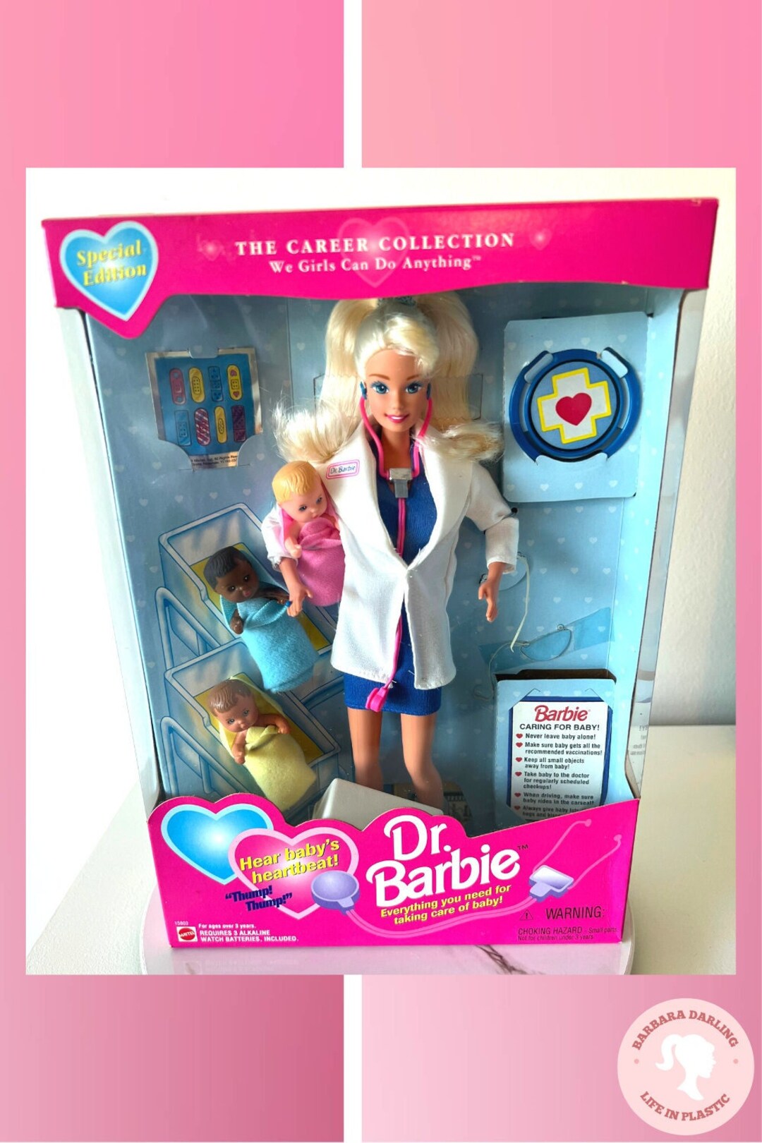 Dr. Barbie Doll w Baby Dolls Special Edition Career Collection