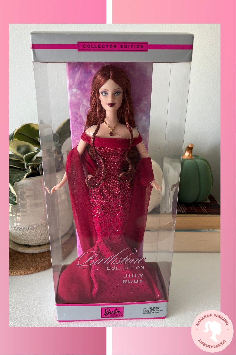 Barbie Collector Pink Label Birthstone Beauties September Miss Sapphire  African American Doll brand New and Sealed -  Norway
