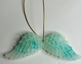 Angel wing Ornament /christmas tree decoration /resin angel wing