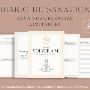 Volver a Mí Journal de Sanación en Español | Diario Guiado para Mujeres | Amor Propio y Reconexión Emocional | Self-Healing Journal