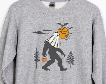 Halloween Sweatshirt Spooky Season Halloween Shirt Ghost Sweatshirt Halloween Sweater Youth Halloween Gifts for Him Halloween Unique Fall