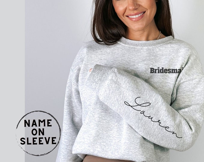 Custom Bride Shirt, Personalized Bridesmaids Gifts, Bridal Gifts, Bachelorette Party Gift, Custom Bridesmaids Gift, Trendy Bride Sweatshirt