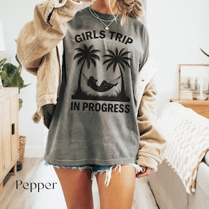 Girls Trip Comfort Colors Tee: Summer Beach Vacation Shirt