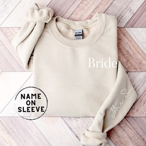 Sweat-shirt pour mariée personnalisé : cadeau d&#39;enterrement de vie de jeune fille personnalisé