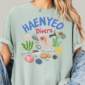 Jeju Island Haenyeo Divers T-Shirt: Korean Drama Graphic Tee