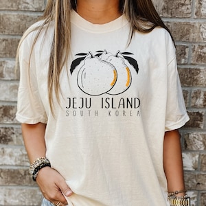 Jeju Island Comfort Colors T-shirt: Korean Drama Graphic Tee