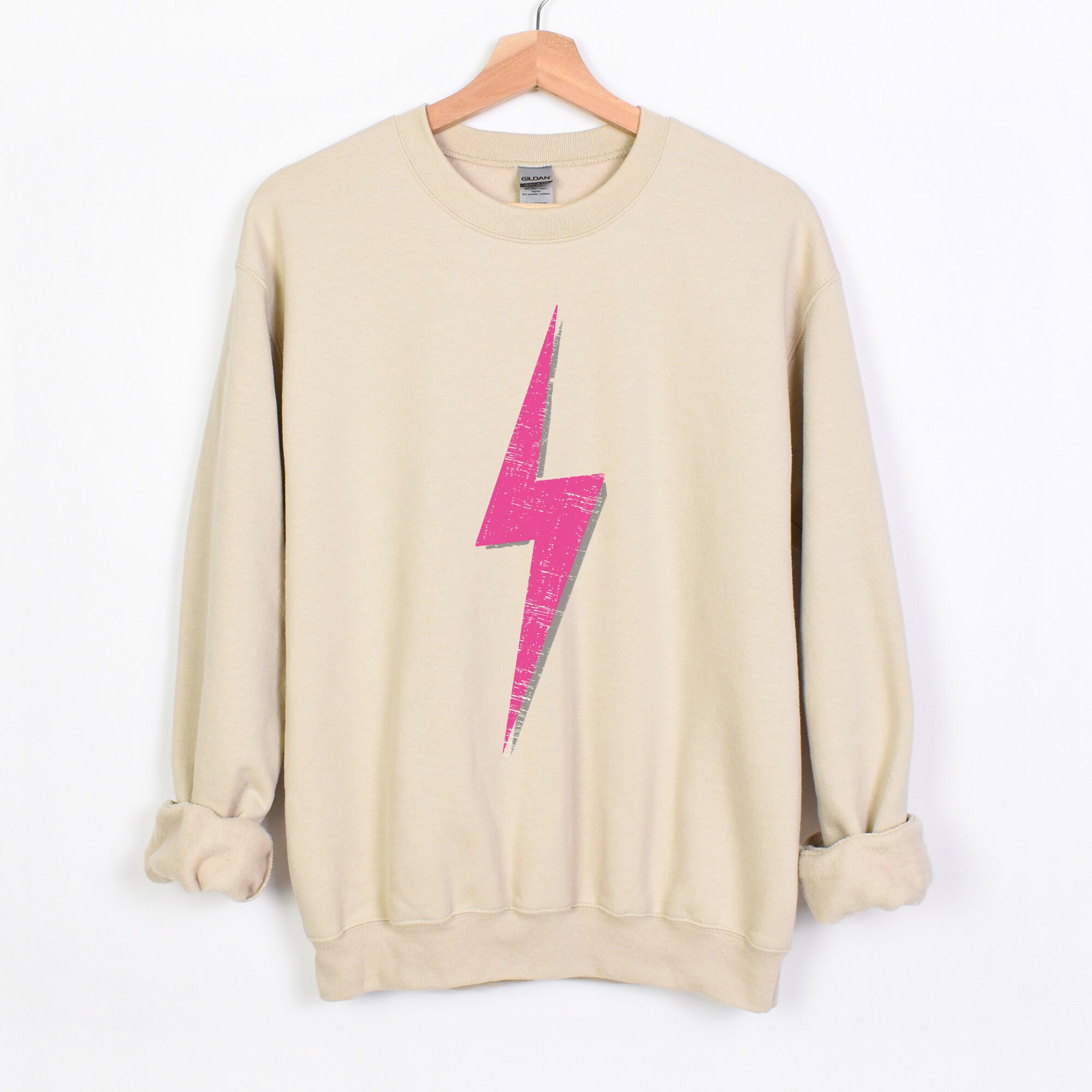 Lightning Bolt Sweatshirt Retro Style Sweatshirt Bolt Shirt - Etsy