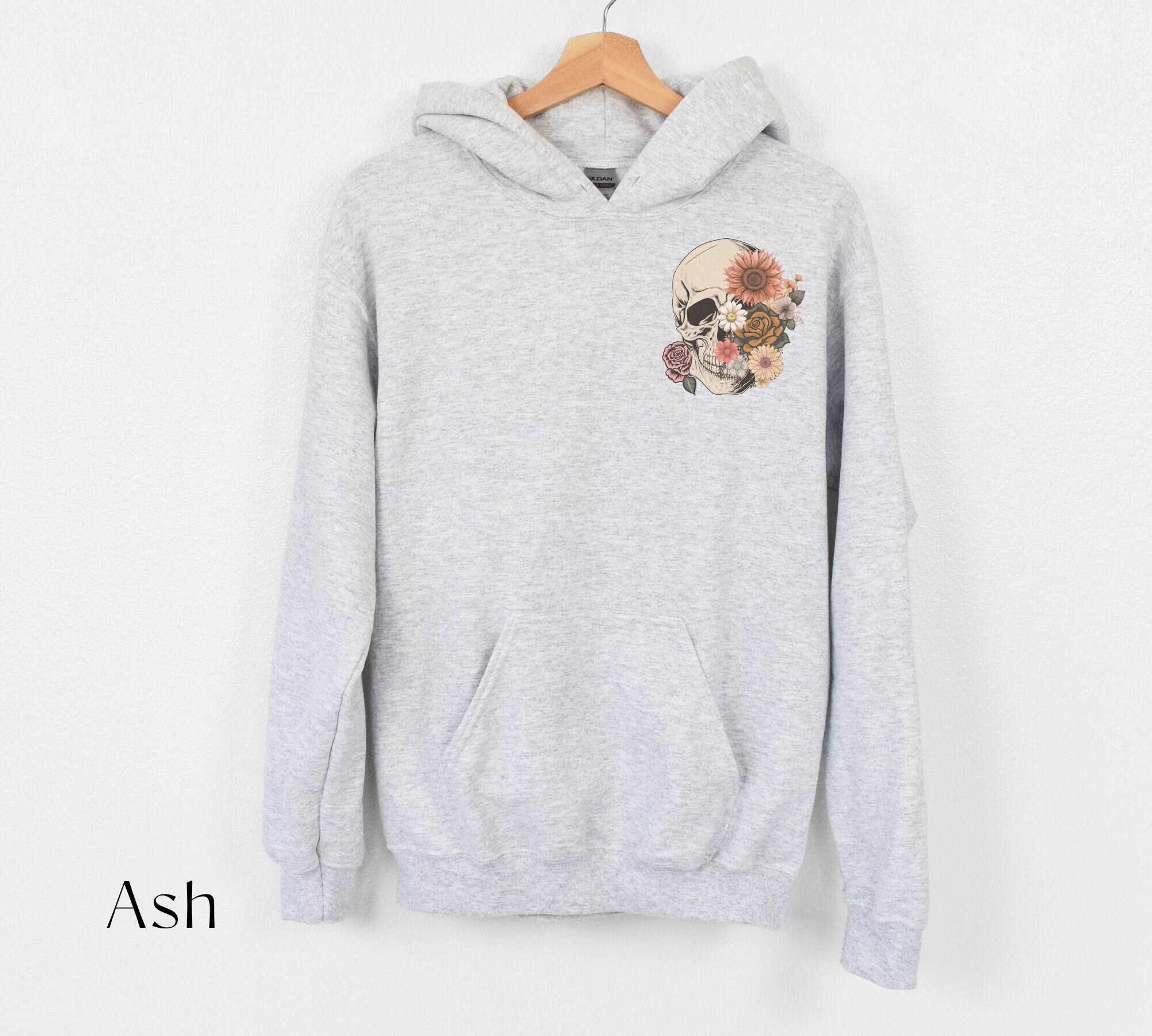 【Expend4bles X GRAVER】Elbow Skull Flower Sweatshirt Skull and Pistons Crossbones, Motorcycle Engine Crew Neck