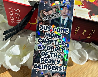Peaky Blinders Bookmark, Just One More Chapter Bookmark, Reading Accessory, Book Gift, Cute Bookmark, Unique Bookmark, Personalized Bookmark