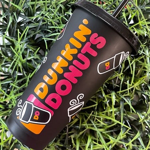 Dunkin Donuts Cup, Dunkie Junkie Tumbler, Personalized Dunkin’ Donuts Cup, Iced Coffee Tumbler, Reusable Tumbler