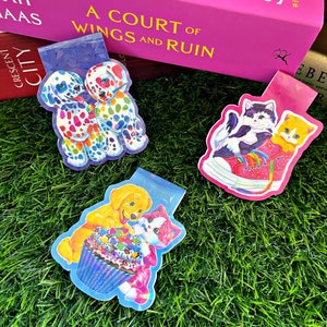 Lisa Frank Themed Magnetic Bookmark, Cute Bookmark,  Cute Reading Accessory, Book Gift, Cute Bookmark, Unique Bookmark