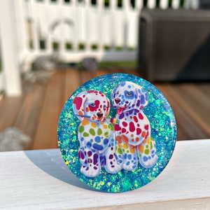 90s Nostalgia Car Vent Clip • Rainbow Dalmatian Car Air Freshener • Cute Car Accessories • Essential Oils • Scented Car Freshener • Car Deco