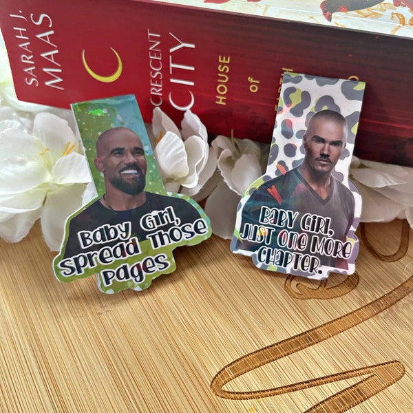 Criminal Minds Magnetic Bookmark, Smutty Bookmark,  Shemar Reading Accessory, Book Gift, Cute Bookmark, Unique Bookmark
