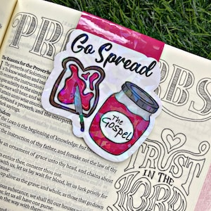 Christian Bookmark, Religious Magnetic Bookmark, Bible Accessories, Reading Accessory, Bookish Gift, Cute Bookmark, Unique Bookmark,