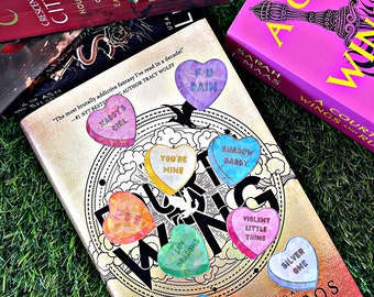 Forth Wing Themed Kindle Stickers Set/ Set Of 9 Heart Stickers