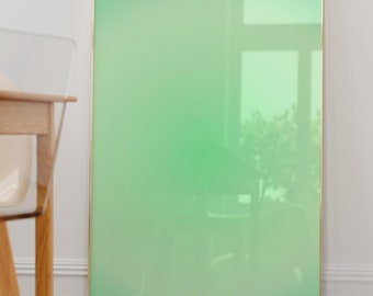 Positive Aura Poster-Aura Energy Spiritual Gradient Wall Art-Y2K Aesthetic Room Decor-Trendy Wall Art-Spiritual Zen Wall Art-Green Aura Art