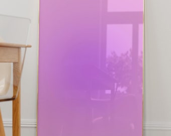 Positive Aura Poster-Aura Energy Spiritual Gradient Wall Art-Y2K Aesthetic Room Decor-Trendy Wall Art-Spiritual Zen Wall Art-Purple Aura Art