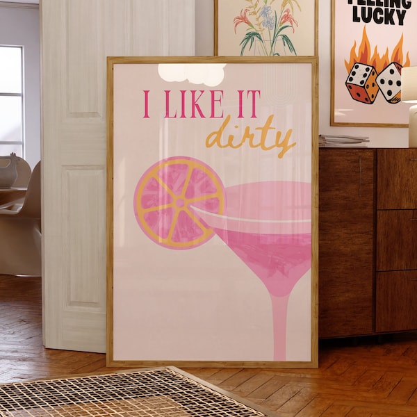 Pink Liquor Wall Art Etsy