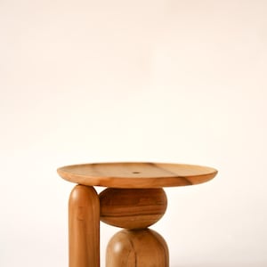 Wooden Mini Plant Stand, Mid-century Modern, Indoor Solid Teak Wood Handmade Home Decor, Jewelry Dish, Catch All image 10