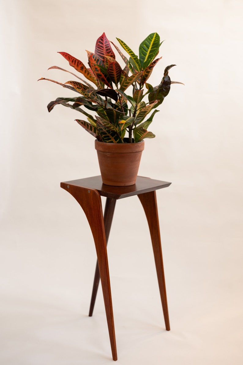 Plant Stand Midcentury Modern Retro Plant Stand Handmade Etsy