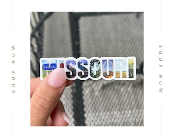 Missouri Vinyl Sticker: Waterproof Laptop Decal