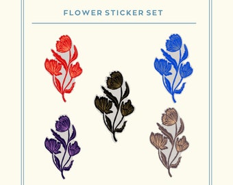 Blumen Sticker Set