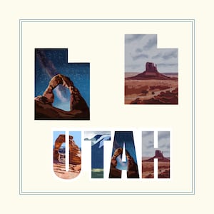 Utah Sticker Set