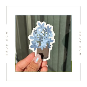 Blue Flower Bouquet Sticker