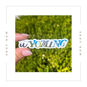 Wyoming State Sticker
