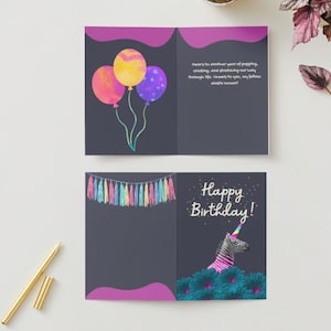 Carte d'anniversaire Ehlers Danlos, célébrez avec style : carte de voeux personnalisée pour des occasions spéciales, idée cadeau unique et bien pensée, fichier numérique