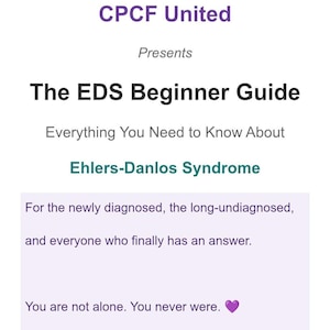 EDS guide PDF, Ehlers Danlos Syndrome management guide, POTS dysautonomia guide, chronic illness digital download, hEDS hypermobility guide