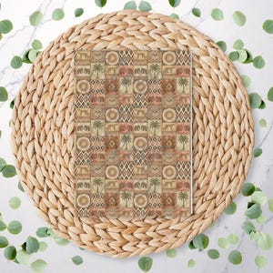 Safari Patchwork | Holiday Vibes | Polymer Clay Transfer Paper | Water Soluble Paper | RA277