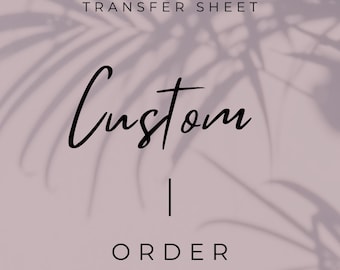 Lámina de transferencia de diseño personalizado / Patrón de flores / Lámina de transferencia de arcilla polimérica / Papel de transferencia soluble en agua / CD001