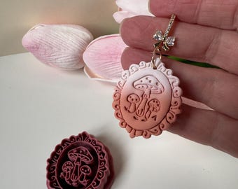 Mushroom Portrait Clay Cutter | Polymer Clay Earring Cutter | Spring Season | Autumn | Folk | Forest |  DIY Jewellery Making | CTR534