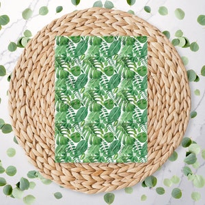 Bright Green Monstera Leaf | Tropical Leaf Pattern | Jungle | Polymer Clay Transfer Sheet | Water Soluble Transfer Paper | FL121