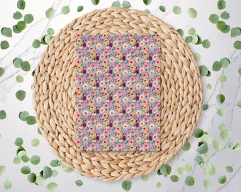 Cottage Floral | Flower Pattern | Spring Pattern | Floral | Tulips | Water Soluble Transfer Paper | Polymer Clay Image Transfers | FL153