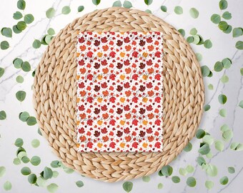 Rustic Autumn Leaves | Fall Pattern | Maple | Cute | Cosy | Red | Polymer Clay Transfer Sheet | Water Soluble Transfer Paper | HA099